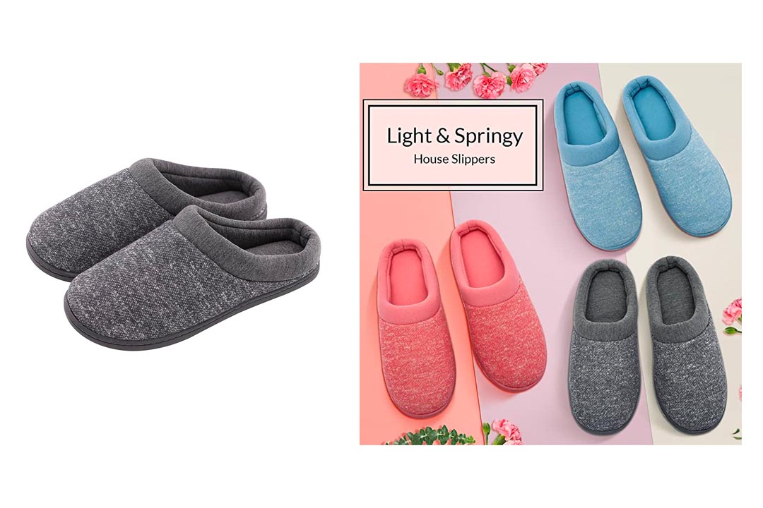 HomeTop Women's Comfort Slip on Memory Foam Slippers