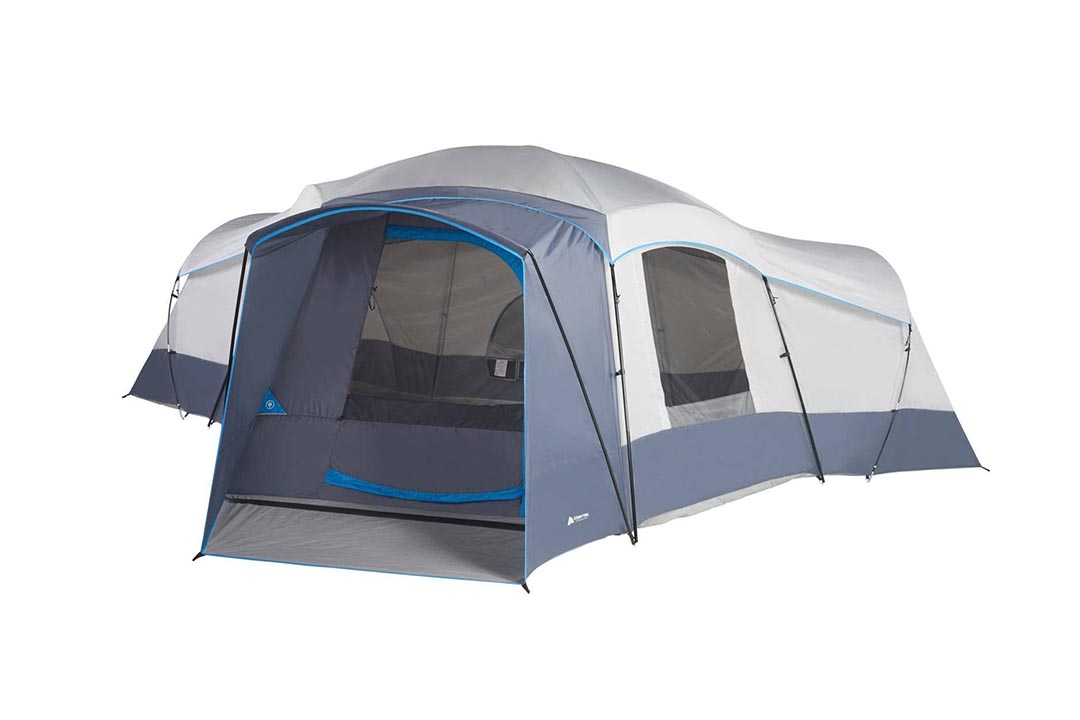 Spacious Family Sized 16-Person Weather Resistant Ozark Trail 23.5' x 18.5' Cabin Camping Tent by Ozark Trail