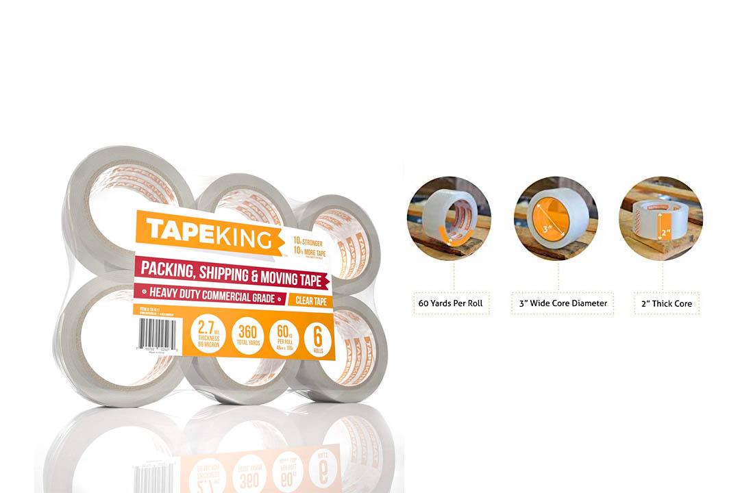 Tape King Clear Packing Tape