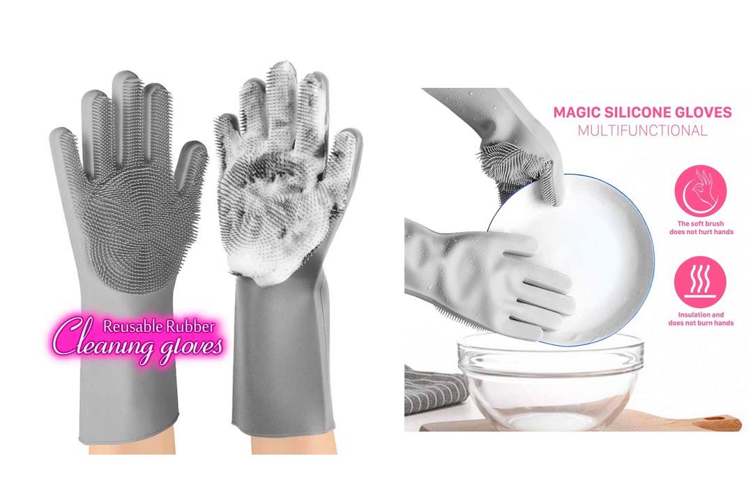 ANZOEE Reusable Silicone Dishwashing Gloves