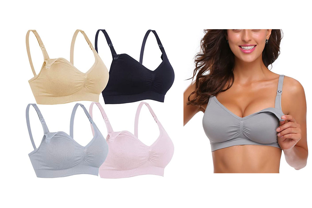 BAOMOSI Womens Nursing Bra