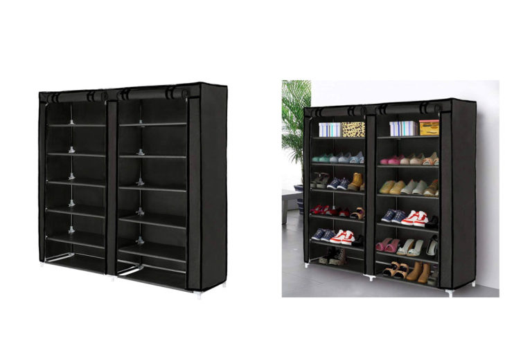 The Best 10 Tiers Shoes Rack with Dustproof Cover of 2022 - VK Perfect