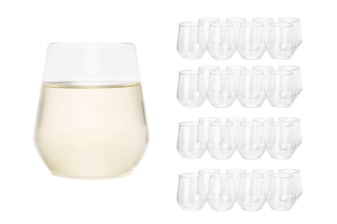 32 count 12 oz Unbreakable Champagne Glasses