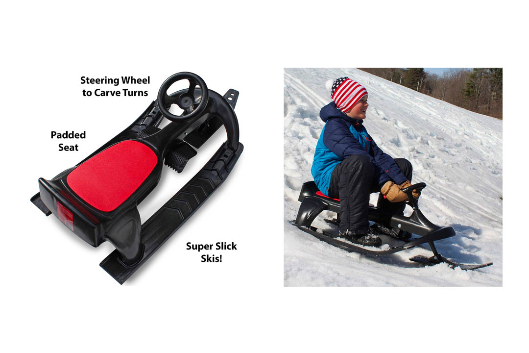 Flexible leaflet PT Blaster Ski Sleigh Steering