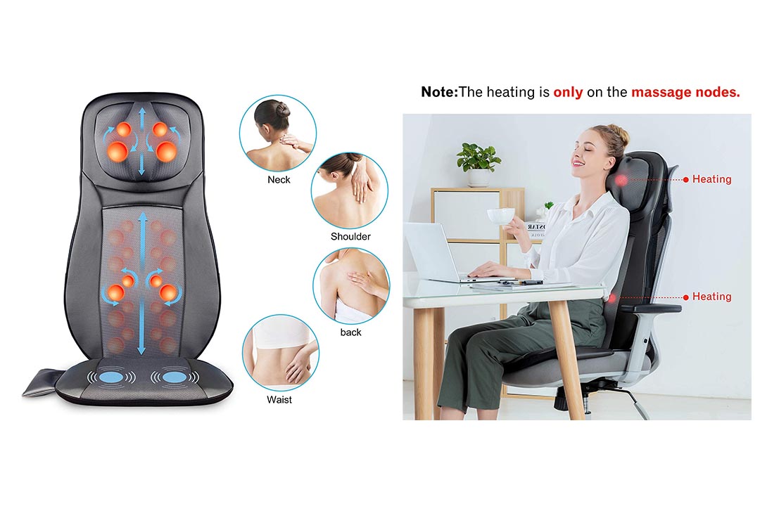 Snailax Shiatsu Neck and Back Massager with Heat