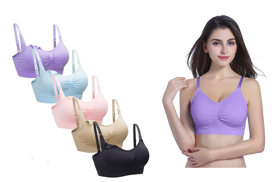 Suekaphin 5PACK Nursing Bra