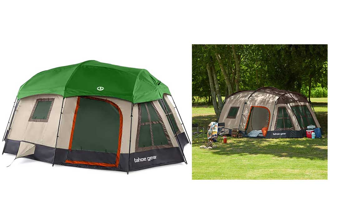 Tahoe Gear Ozark 3-Season 16 Person Large Family Cabin Tent