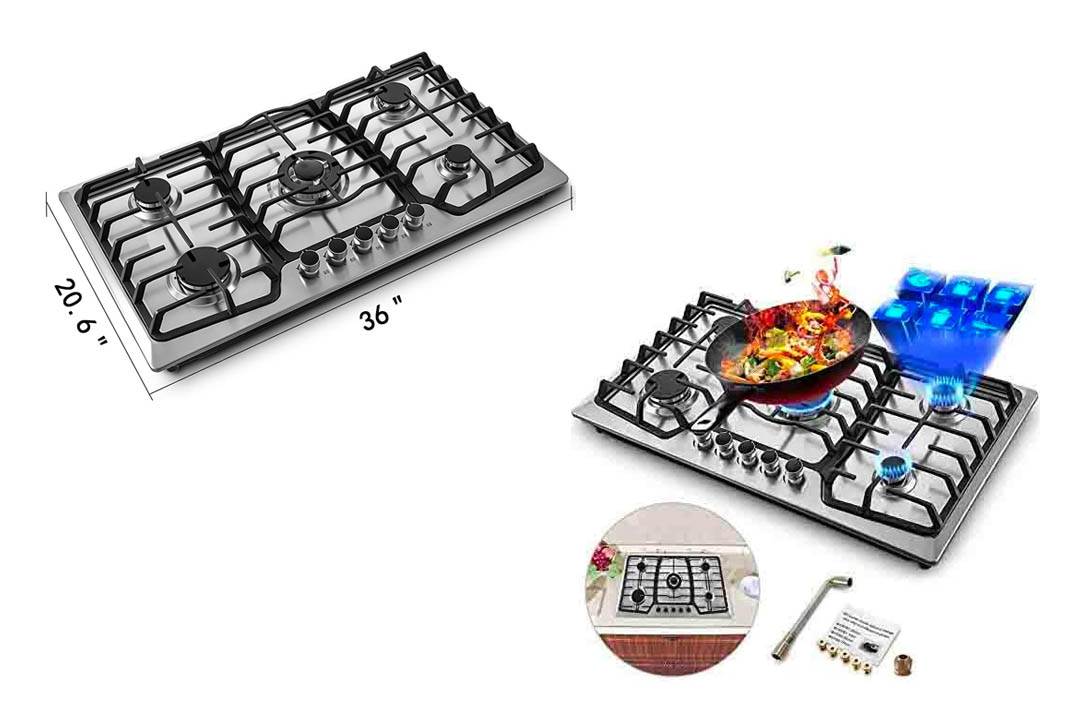 Happybuy 36x21 inches built in Gas Cooktop