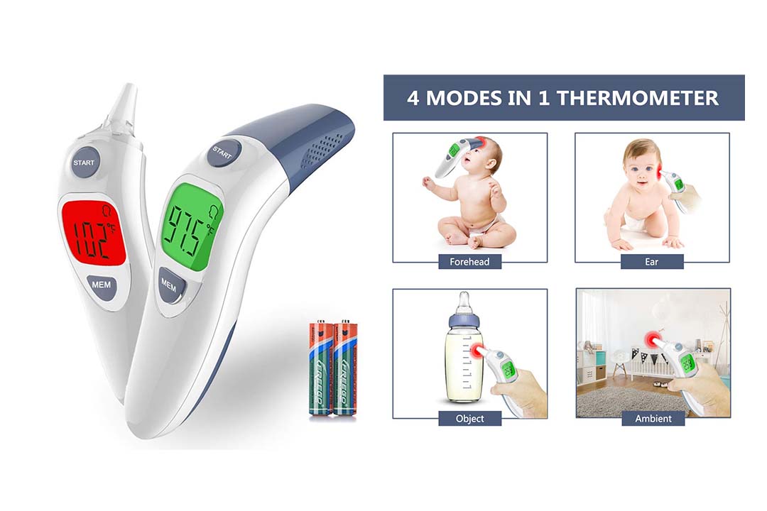 Hobest Baby Thermometer, Digital Clinical Infrared Forehead, and Ear Thermometer