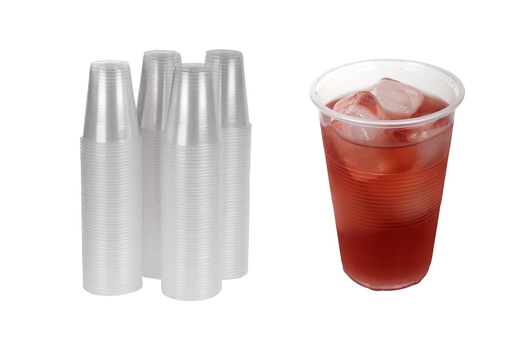 TashiBox 12 oz Clear Plastic Cups