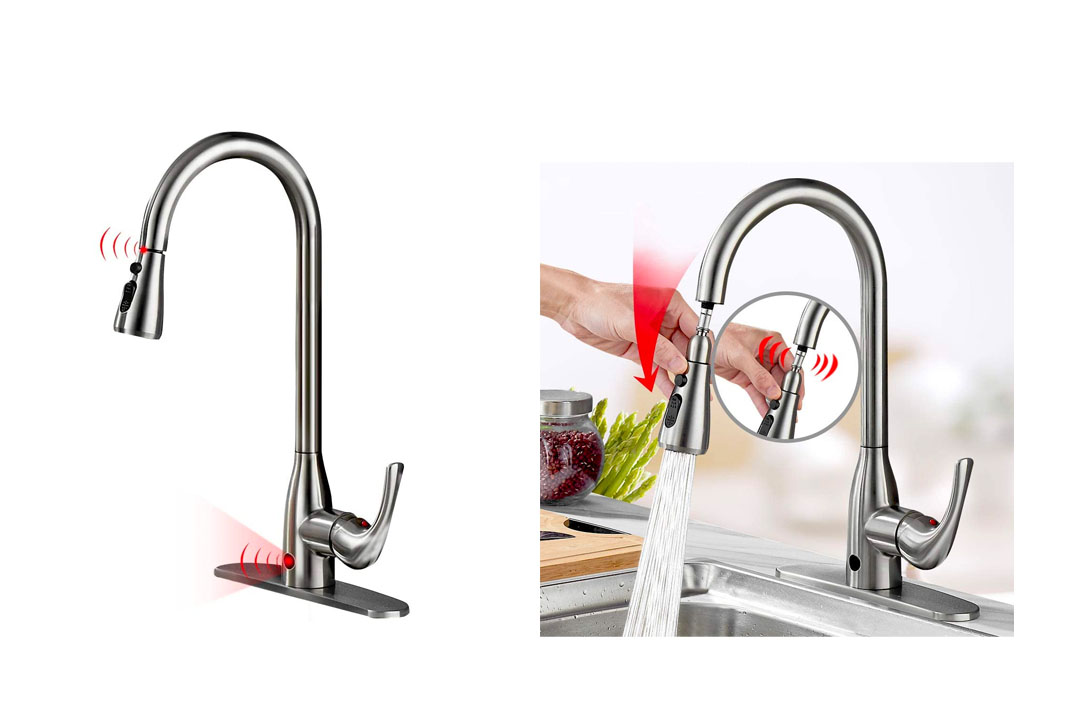 Touch-less Kitchen Faucet Two-Sensor One Particular