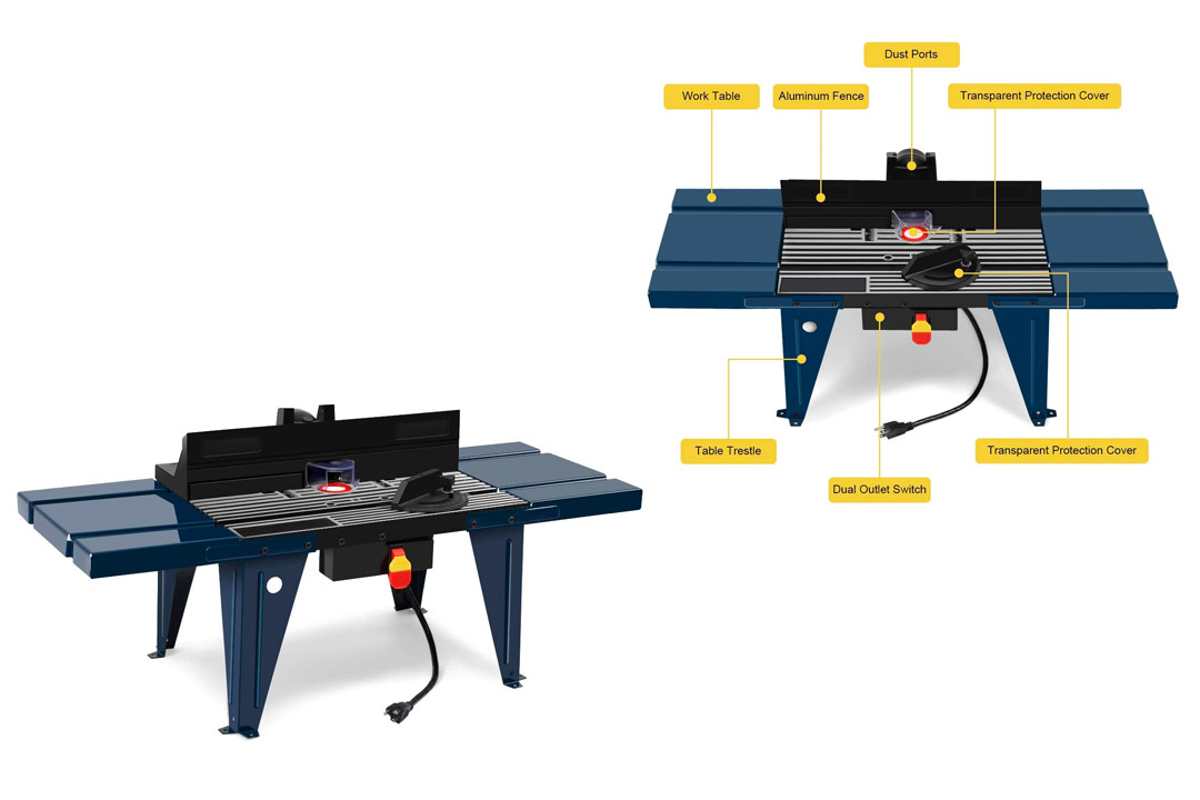 Goplus electric Aluminium Router Table