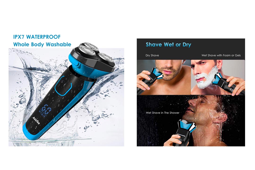 Aesfee Electric Shaver for Men Wet and Dry Waterproof