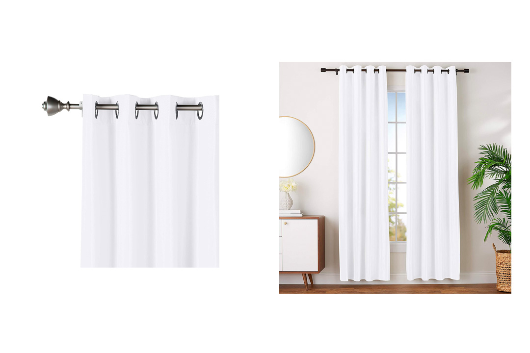 AmazonBasics Room Darkening Blackout Window Curtains