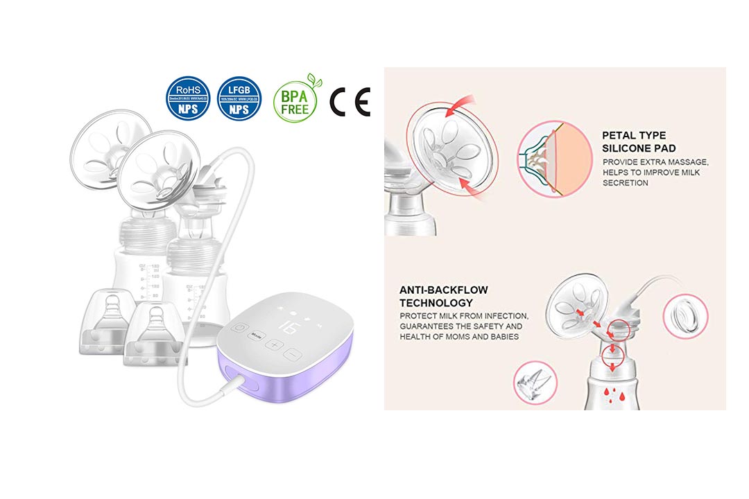 Double Electric Breast Pump with Adjustable Suction