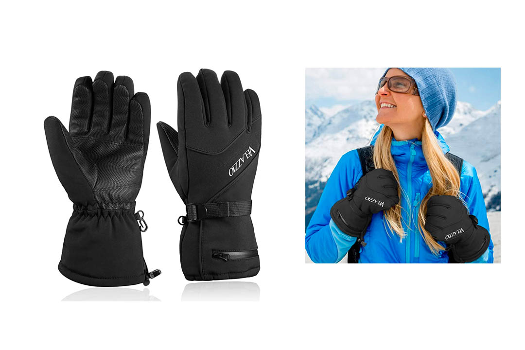 Velazzio Waterproof Breathable Snowboard Gloves