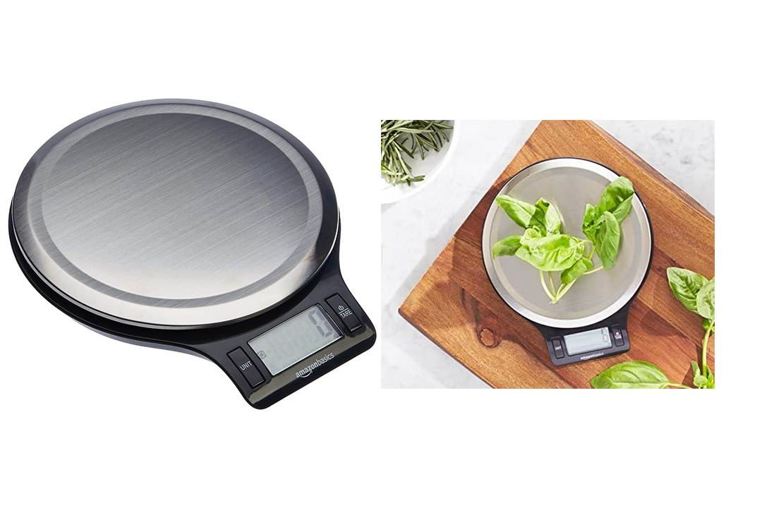 AmazonBasics Stainless Steel Digital Kitchen Scale