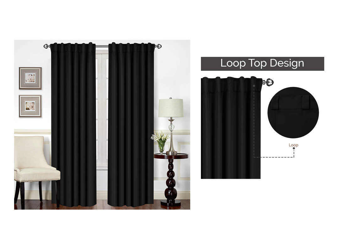 Utopia Bedding Blackout Room Darkening, and Thermal Insulating Window Curtains