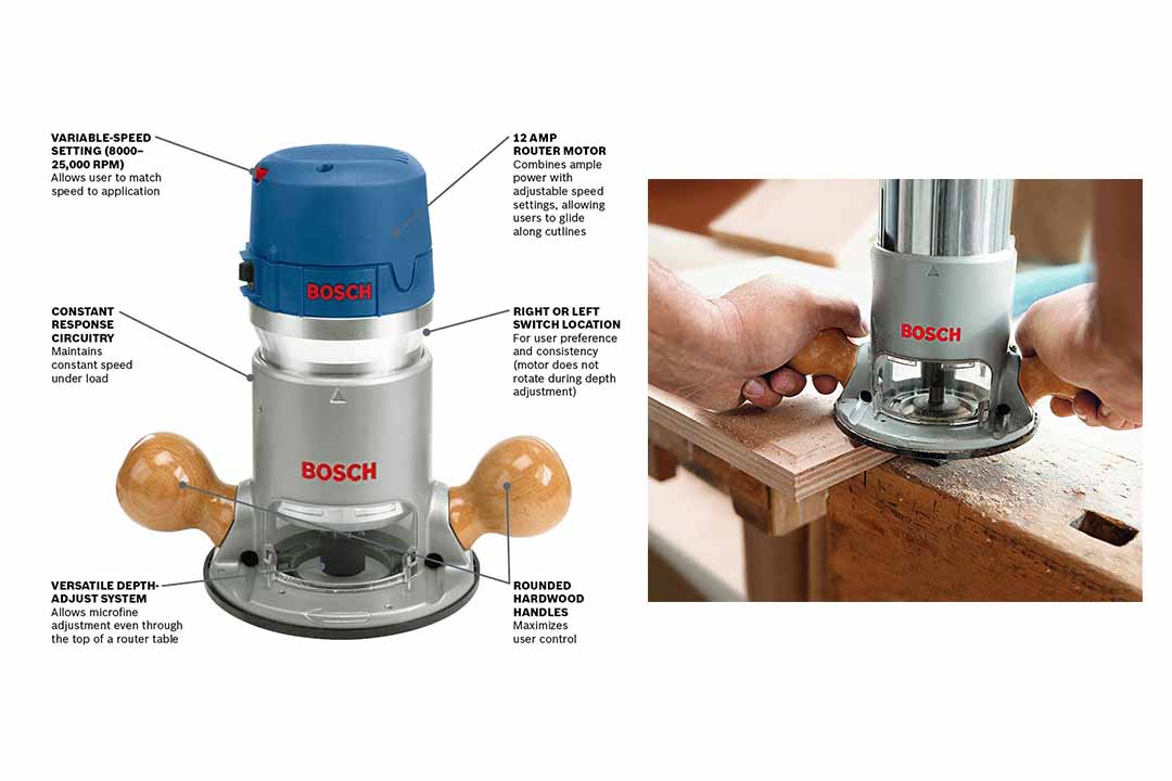 Bosch 1617EVV Wood Router Tool Kit