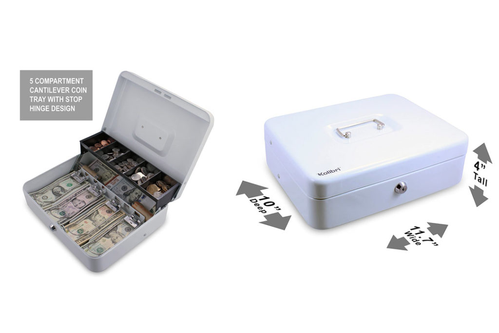 Top 10 Best Cash Box with Money Tray and Lock (of 2022) Review