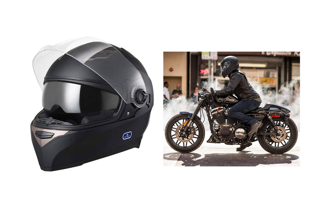 AHR DOT Motorcycle Full Face Helmet