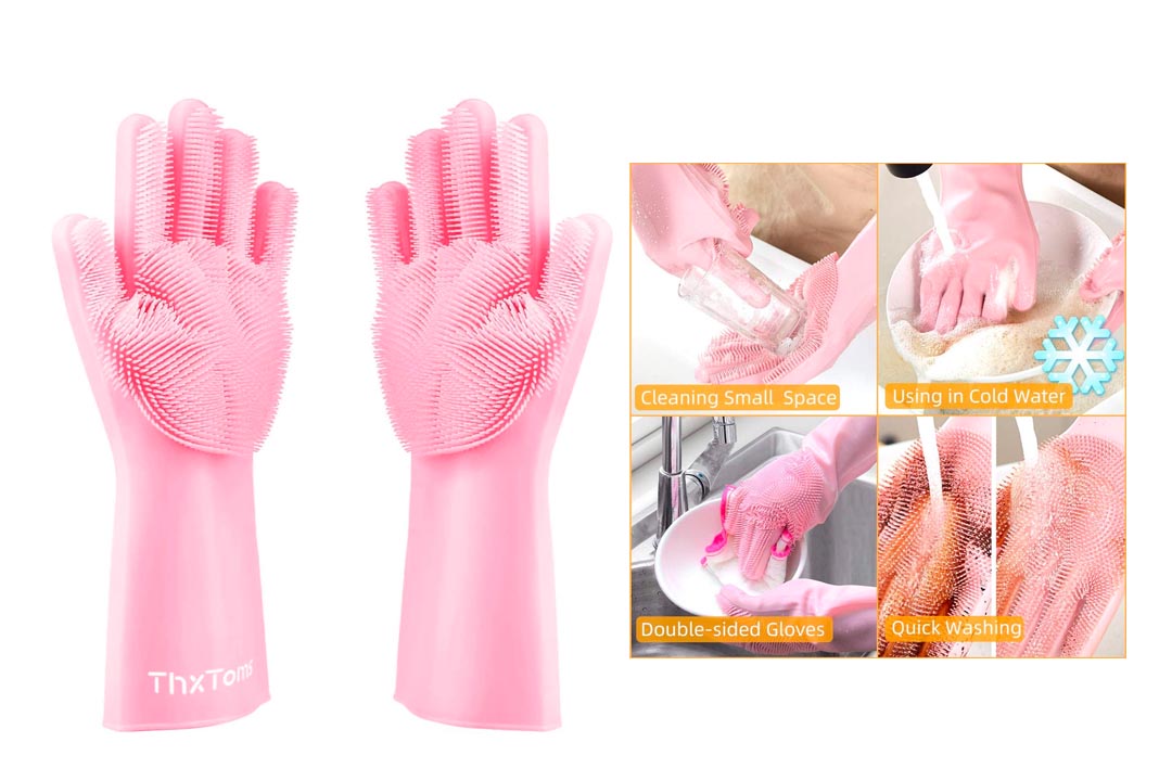 ThxToms Reusable Silicone Dishwashing Gloves