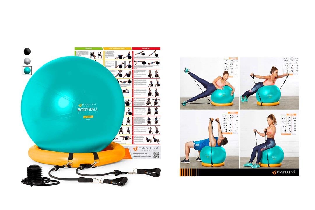 Yoga Fitness Pilates Ball & Stability Base